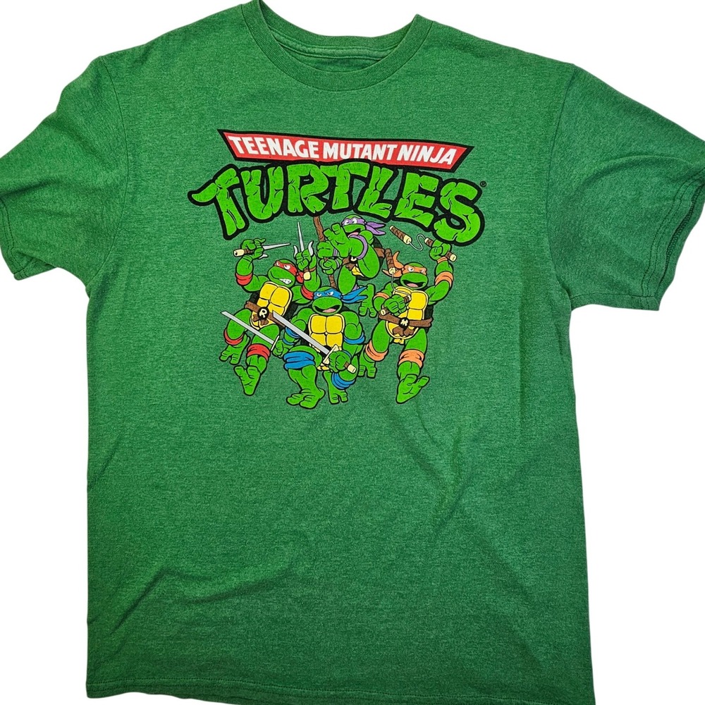 Teenage Mutant Ninja Turtles T-Shirt Nickelodeon Green Mens‎ Size M